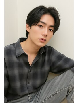 エミヲ メンズサロン 石川町(emiwo MENS SALON) ナチュラルセンターパート