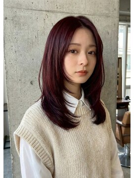 ワインレッドカラー