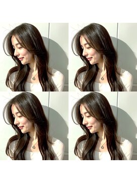 柔らかレイヤー×艶感メテオカラーロング