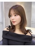 韓国レイヤー/韓国風/ボブ/髪質改善/黒髪/ブリーチなし〔池袋〕