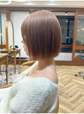 ミルクブラウンボブ
