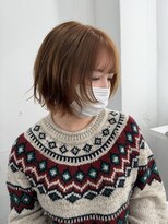 イロウ 山口どうもん店(IROW) ベージュカラー×レイヤーボブ
