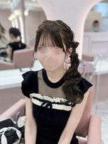 ヘアセット アリエス 池袋駅東口店(Aries) 髪の毛リボンサイドポニー