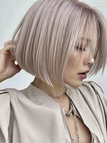 イリス 名古屋 名駅(Iris) ショートボブ/ブロンド/ミルクティーベージュ/ハッシュカット