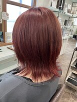 ヘアーディア みどり店(Hair...DiA)&nbsp;艶感チェリーレッドウルフ