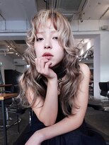 アルバム 新宿(ALBUM SHINJUKU)&nbsp;ニュアンスレイヤーブリーチミルクティーセミロング_F41426