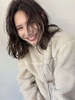 コフィー バイ メルト 吉祥寺(cofy by melt)&nbsp;《cofy》ミディアムレイヤーハイライトカラーオリーブ外ハネ小顔