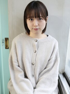 バース(BIRTH) 天神【BIRTH】モノトーングレージュ×ぱっつんボブ　3