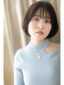 カバーヘアアンドスパ ブリス 浦和(COVER HAIR&SPA bliss) オン眉シースルーバング小顔ダークアッシュTb2浦和20代30代40代