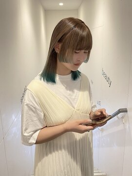 アイリー 名古屋(A/LEE) ジュワッと裾カラーgreen！