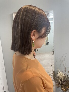 プラム(plum.) ボブ×ハイライトカラー