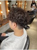 メンズマッシュ×波巻きパーマ