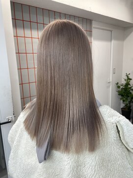 ペレ 渋谷(PELE) 切りっぱなしボブ/エアリーロング/美髪/ピンクブラウン/渋谷