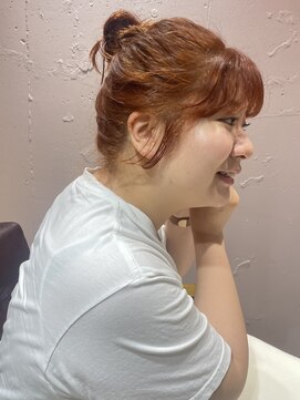 ラミエ バイ メルト 吉祥寺(lamie by melt) 【小川】ピンクブラウン/きりっぱなし/エアリーロング