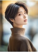 ★暗めカラーグランマッシュフェイスフレーミングデザインカラー