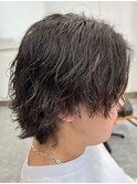 波巻きスパイラルパーマメンズマッシュパーマツイストパーマ