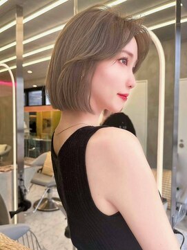 ロンド ロビン 栄(Lond robin) 髪質改善/ボブ/ハイトーン/くびれボブ/前髪/名古屋/栄/韓国ヘア