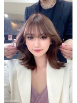 ランズ(LANDS) ワンホンへア 顔まわりレイヤーカット 【韓国ヘア 大阪 梅田】