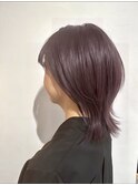 【ラベンダーカラー外ハネミディアム】ミニウルフ