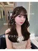 博多/福岡/韓国ヘア/前髪顔周りカット/レイヤー/暗めカラー