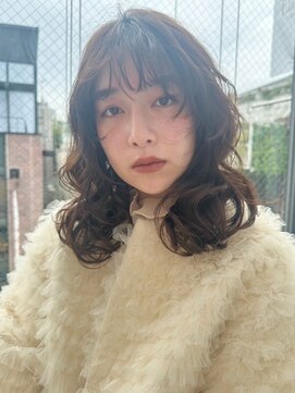 ロンド ボーイ 表参道(Lond BOY) ウェーブミディアム×髪質改善韓国レイヤーカット[表参道]