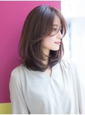 ★暗めカラーグランマッシュフェイスフレーミングデザインカラー