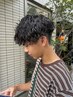 【メンズ限定】カット+波巻きパーマ＋眉カット￥15400→ ￥11000