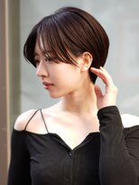 ソワネ 表参道(soigne)&nbsp;表参道髪質改善カラーハンサムショートボブアッシュブラウン30代