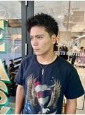 MEN'SHAIRウルフカルマパーマメンズショートイージーパーマ