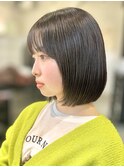 【似合わせボブ】くすみベージュ/髪質改善カラー/刈り上げボブ
