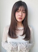 顔周りレイヤーバタフライカット艶感ストレートp北浦和20代30代