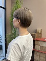 フェンヘアーアイス 中目黒(Fen.hair ici)&nbsp;20代30代大人可愛い艶感ミルクティーベージュケアブリーチ