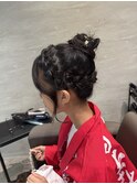 お団子ヘア