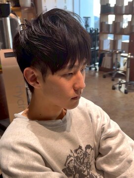ナチュラル ヘアーデザイニング(Natural hair designing) メンズショート/フェードカット/爽やかショート/ダークブラウン