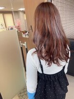アミリー 成田東町店(Amily) ダークトーン艶カラー透明感似合わせ伸ばしかけ赤髪髪質改善UP