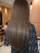 リールヘアー 久留米店(rire hair) 髪質改善で艶感アップ 暗髪アッシュベージュ