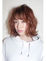 ララ(LALA)&nbsp;ナチュラルオレンジ×くせ毛風パーマ