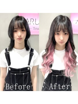 あるじゃんすー 札幌店 エモピンク#シールエクステ#こっくりピンクベージュ#札幌