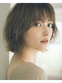 【Garland GINZA】フリンジウェーブ大人かわいい前髪ボブ