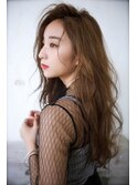 外国人風エアリー×セミロング透明感ヴェールウェーブ【池袋】