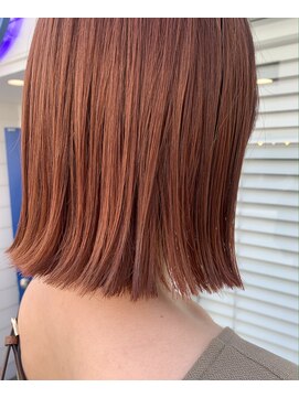 バズ(BUZZ) 肩上ボブ×オレンジレッド＊イエベ＊