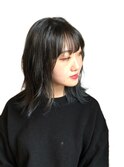 *くびれヘア×ブルーブラック*