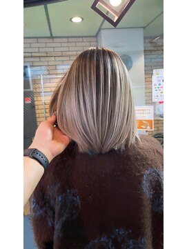 ラフ(LAFF) #黒髪#ボブルフ#ネビージュ#小顔#ワンレン