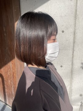 メロウ ヘア(mellow hair) 髪質改善ストレート×ナチュラルボブ