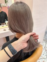 ボタン シブヤ(VOTAN SHIBUYA) 韓国ヘア/くびれヘア/艶感カラー/ミルクティーグレージュ