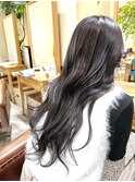 暗色カラーパープルブラック髪質改善トリートメント銀座ヘアケア