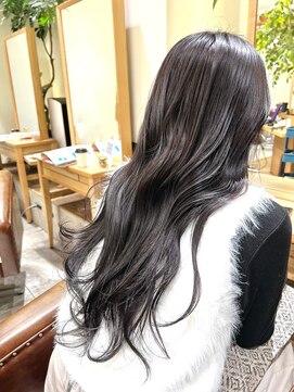 ローネス ギンザ(LONESS ginza) 暗色カラーパープルブラック髪質改善トリートメント銀座ヘアケア