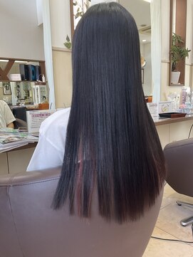 コアフィールフィス(COIFFURE fils) 【見附　今町】インナーカラー　ピンクレッド　髪質改善M3D