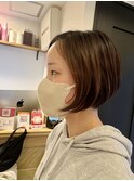前下がりショートボブ