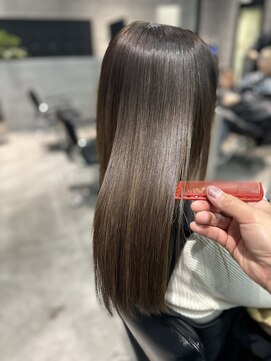 ソル 八王子(SOL) ハイライト履歴へのダメージレス縮毛矯正